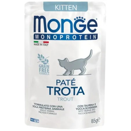 Monge Monoprotein Kitten begrūdis konservuotas | AKVANAMAI