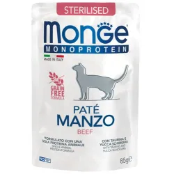 Monge Monoprotein Sterilised begrūdis konservuotas | AKVANAMAI