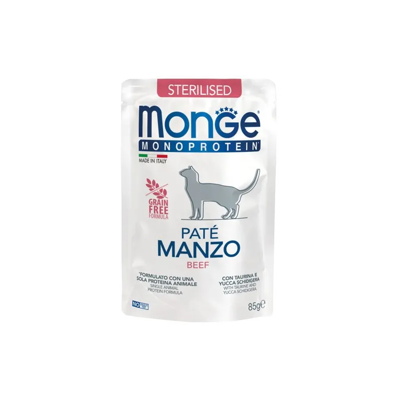 Monge Monoprotein Sterilised begrūdis konservuotas | AKVANAMAI