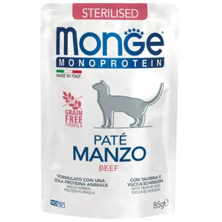 Monge Monoprotein Sterilised begrūdis konservuotas | AKVANAMAI
