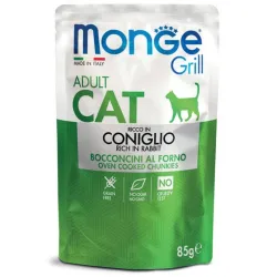 Monge GRILL Adult konservuotas pašaras katėms su | AKVANAMAI