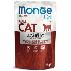 Monge GRILL Adult konservuotas pašaras katėms su | AKVANAMAI