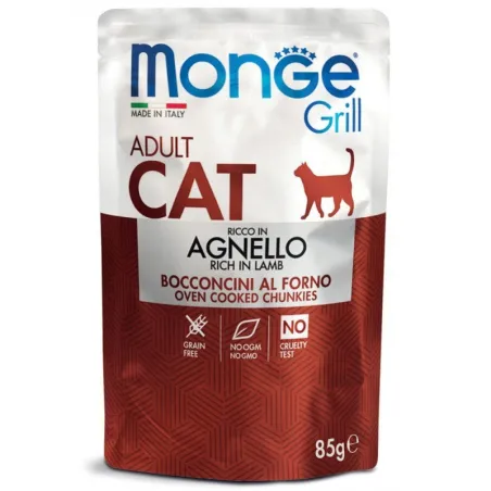 Monge GRILL Adult konservuotas pašaras katėms su | AKVANAMAI