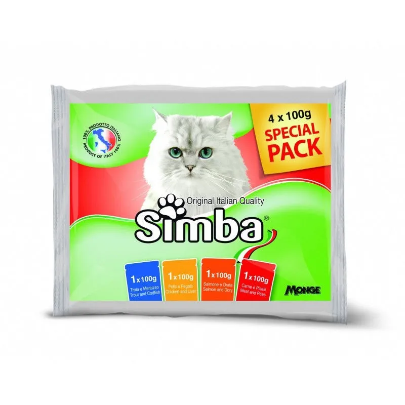 Simba konservuotas pašaras katėms skirtingi skoniai | AKVANAMAI
