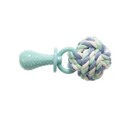 Gimdog Cotton Dent + Rope Ball W/Tpr 14cm ø 6,6cm | AKVANAMAI