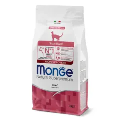 Monge Dry Cat Adult Sterilized Beef monoprotein 1,5 | AKVANAMAI