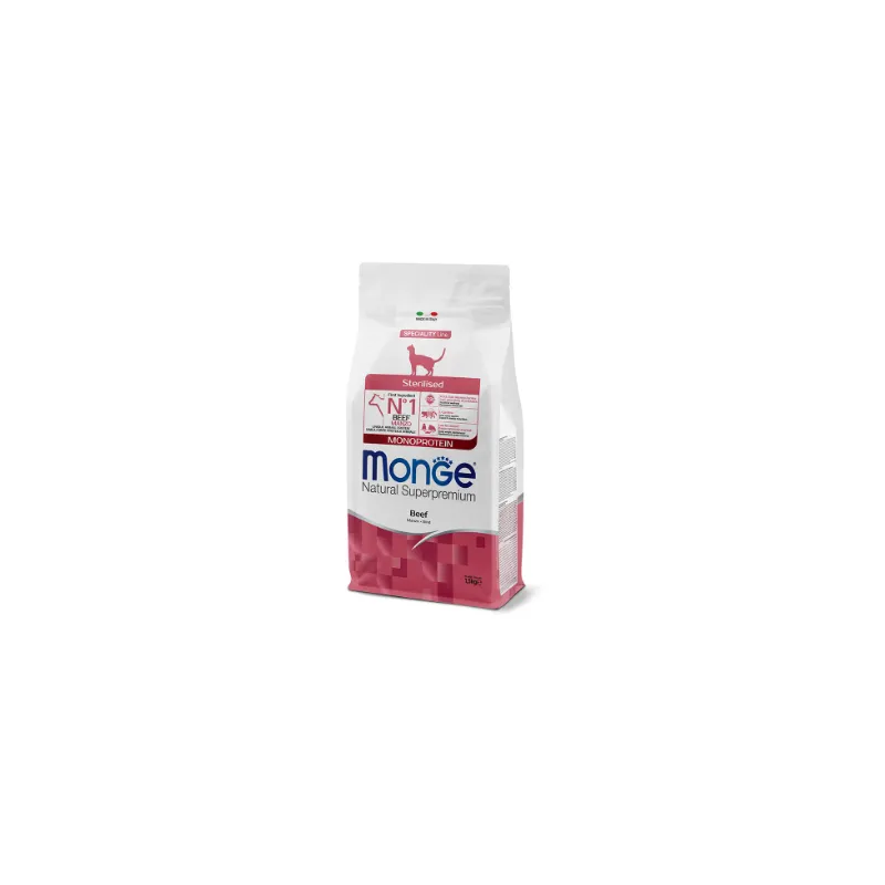 Monge Dry Cat Adult Sterilized Beef monoprotein 1,5 | AKVANAMAI