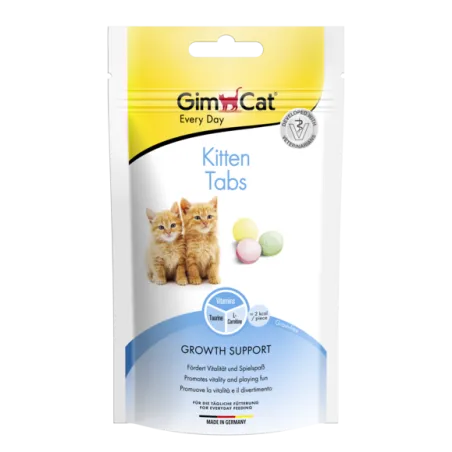 GIMCAT KITTEN TABS skanėstai jaunoms katėms 40g | AKVANAMAI