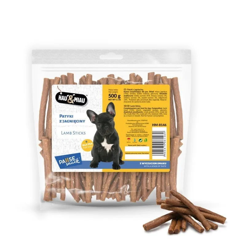 Hau&amp;Miau ėrienos lazdelės 500g | AKVANAMAI