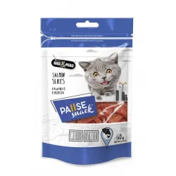 Hau&amp;Miau skanėstai katėms lašišos gabalėliai 60g | AKVANAMAI