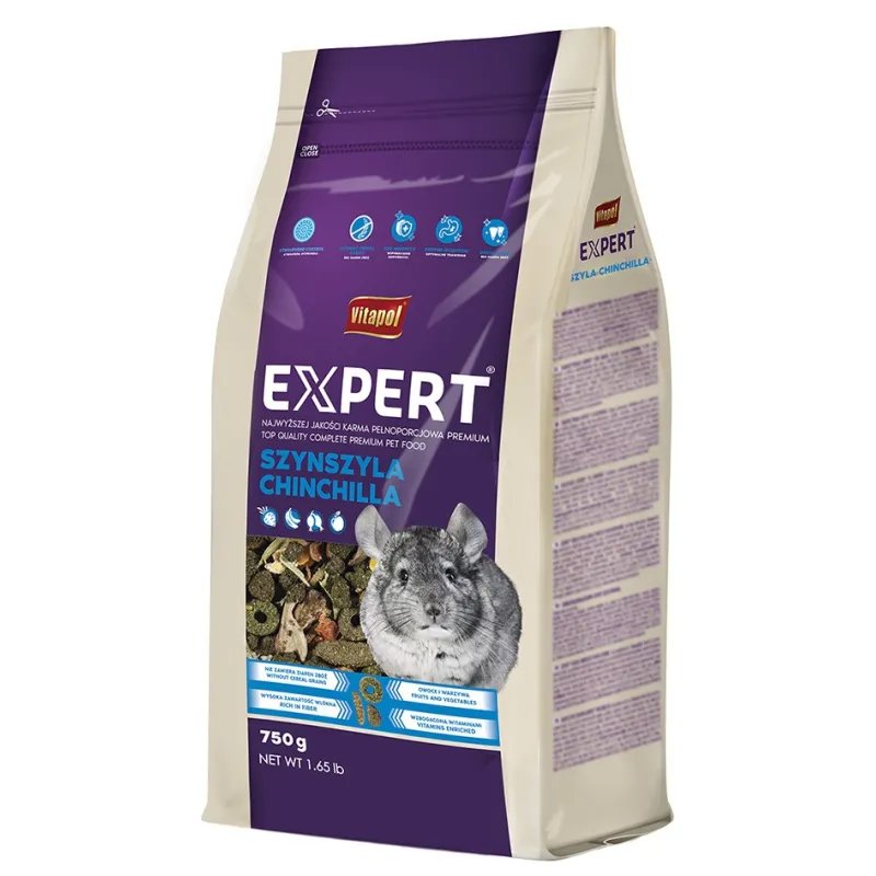 Vitapol EXPERT visavertis ėdalas šinšiloms 750g | AKVANAMAI