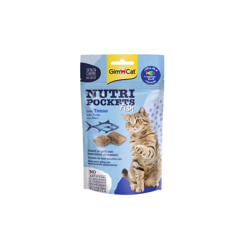 GIMCAT NUTRI POCKETS Fish with Tuna 60g | AKVANAMAI