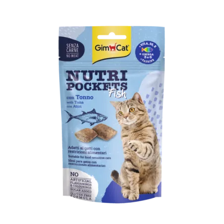 GIMCAT NUTRI POCKETS Fish with Tuna 60g | AKVANAMAI
