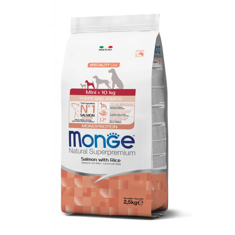 Monge spec.line monoprotein mini Puppy sausas | AKVANAMAI