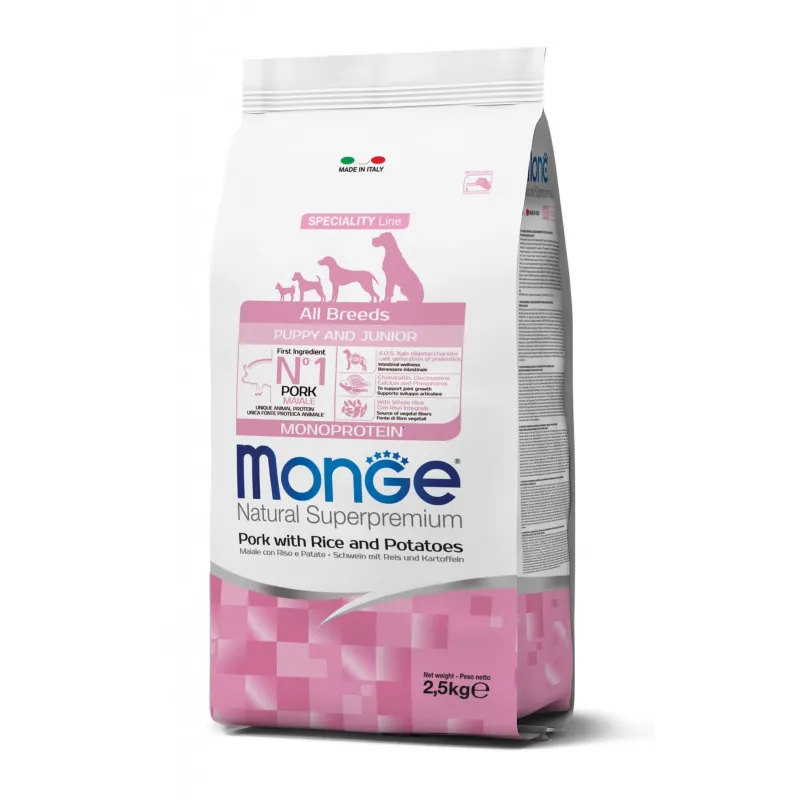 Monge spec. line monoprotein puppy sausas pašaras | AKVANAMAI