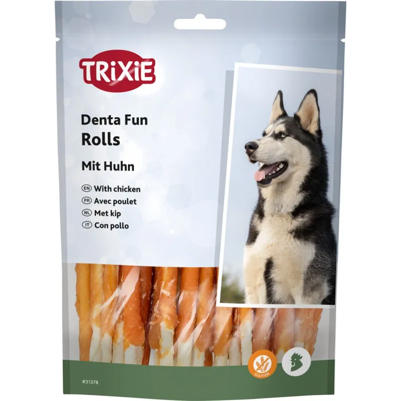 Trixie Denta Fun skanėstai šunims, kramtomi antienos | AKVANAMAI