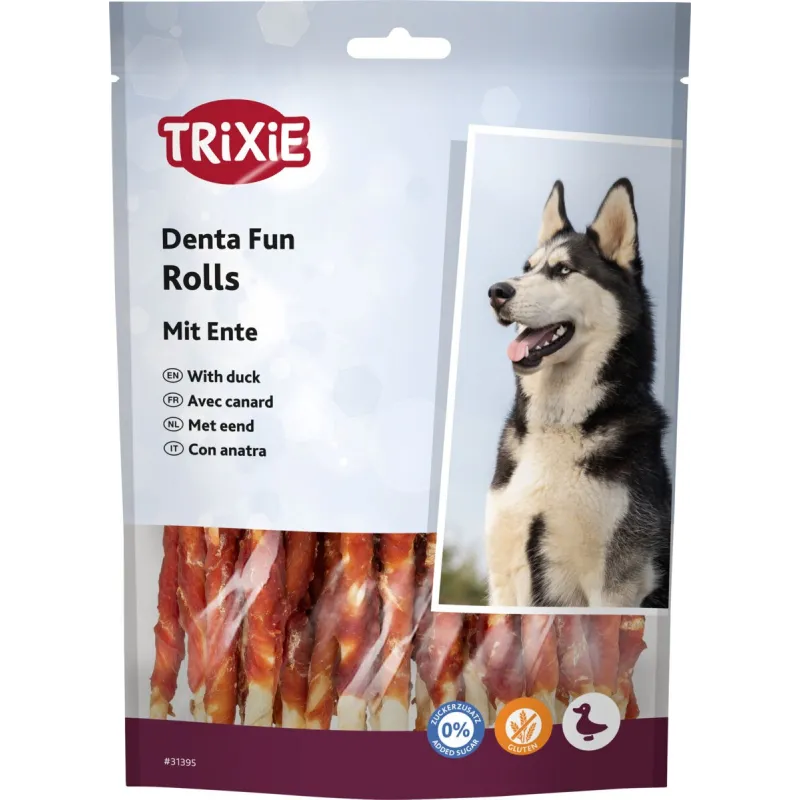 Trixie Denta Fun skanėstai šunims, kramtomi antienos | AKVANAMAI