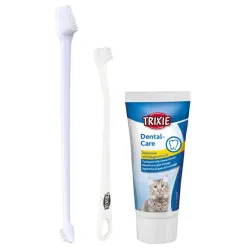 Trixie Rinkinys dantų higienai KATĖMS, 50 g | AKVANAMAI