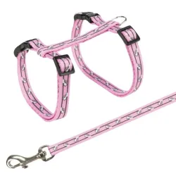 Trixie Kačių petnešos su pavadėliu, 27-45 cm-10 mm | AKVANAMAI