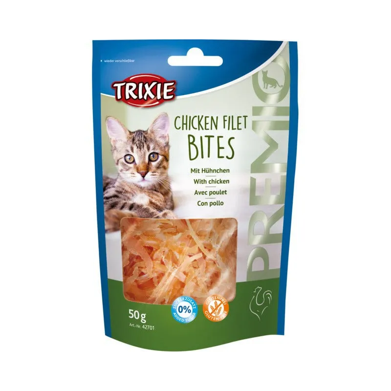 Trixie PREMIO Chicken Filet Bites, skanėstas katėms | AKVANAMAI
