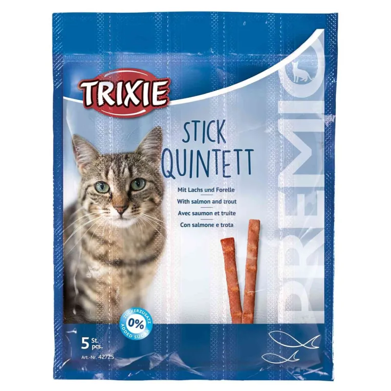 Trixie PREMIO Stick Quintett, salmon-trout | AKVANAMAI