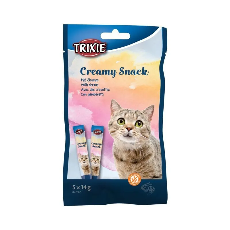 Trixie kreminis skanėstas katėms su krevetėmis, 5 × | AKVANAMAI