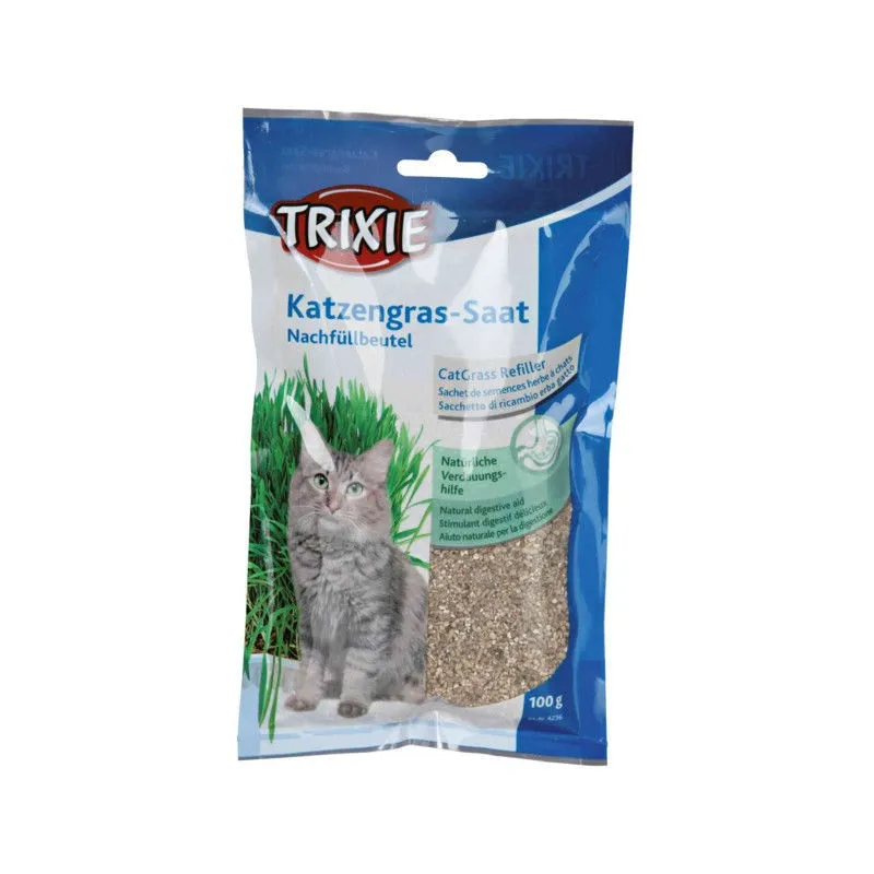 Trixie Žolė katėms maišelyje, apie 100 g (Miežiai) | AKVANAMAI