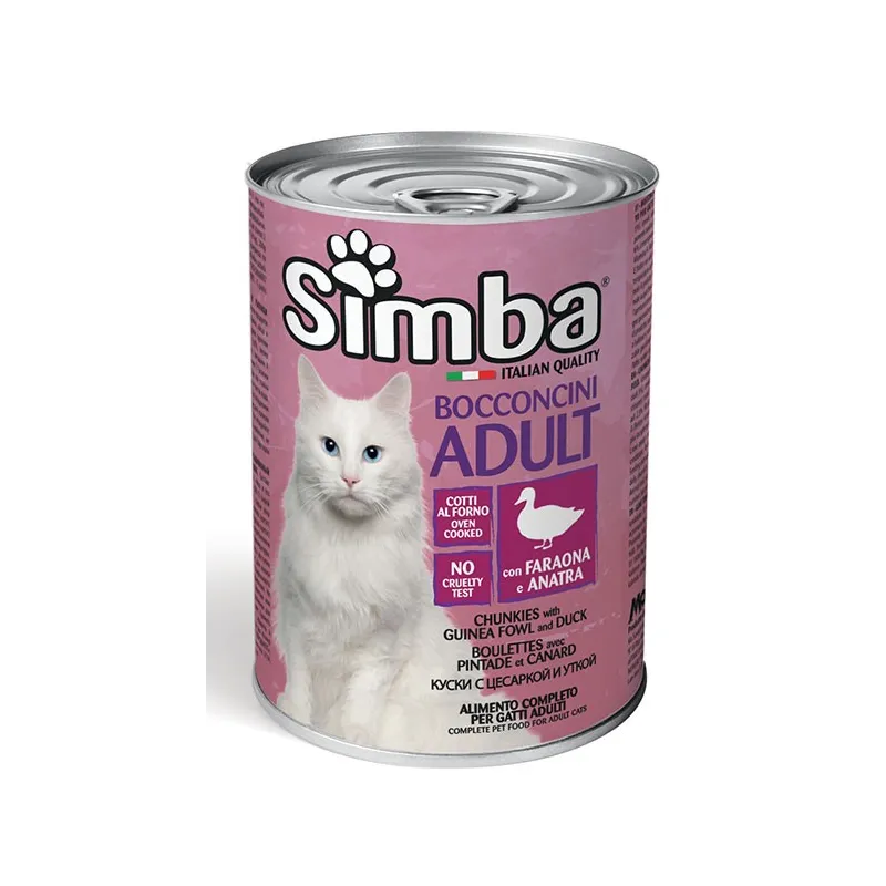 SIMBA - Wet CAT Chunkies with FOWL AND DUCK 415g | AKVANAMAI