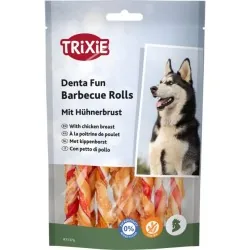 Trixie Denta Fun Barbecue Chicken Chewing Rolls, 12 | AKVANAMAI
