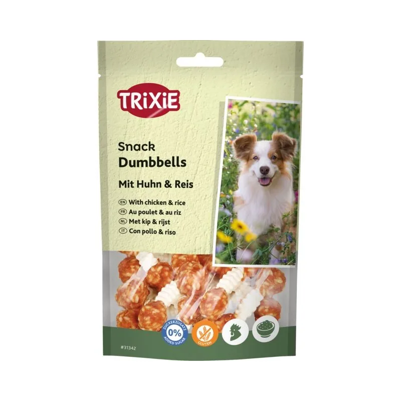Trixie Denta Fun Chicken Chewing Hantelis, 100 g | AKVANAMAI