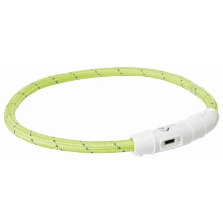 Trixie LED antkaklis USB, TPU/nailonas, XS-S 35cm/7 | AKVANAMAI