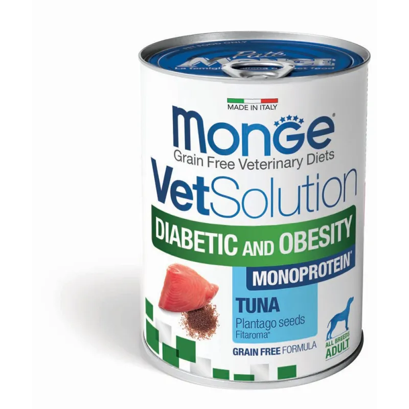 Monge VetSolution Dog Wet Diabetic/Obesity 400g | AKVANAMAI