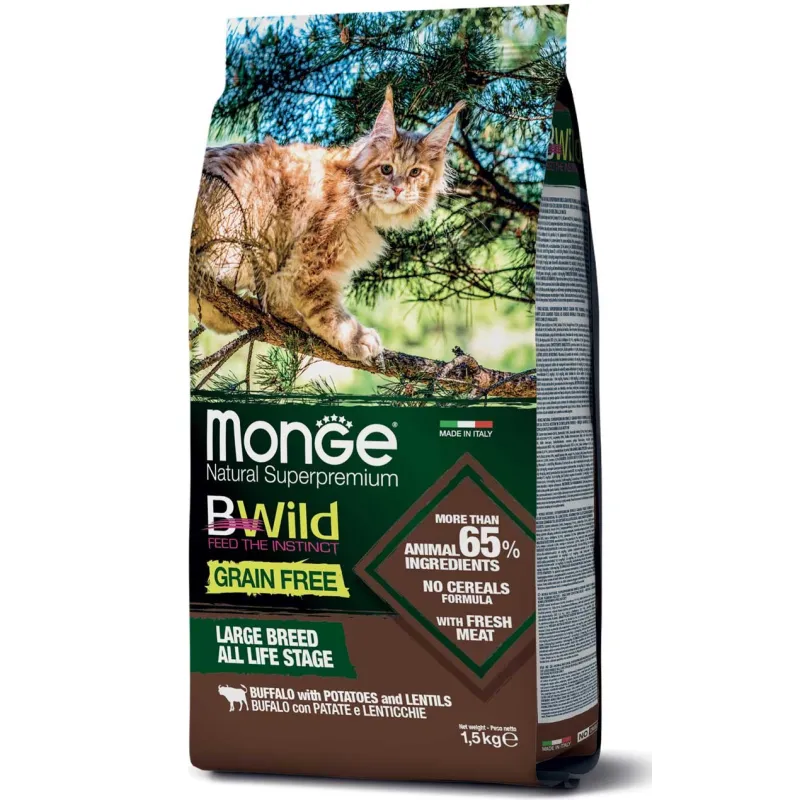 Monge GF Large Breeds sausas pašaras katėms su | AKVANAMAI