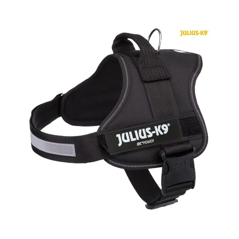 Julius K9® Petnešos, XL/2: 71–96 cm/50 mm, juodos | AKVANAMAI