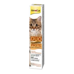 GIMCAT ANTI-HAIRBALL DUO PASTE MALT+CHEESE 50g | AKVANAMAI