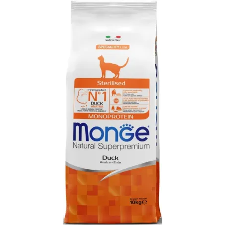 Monge Dry Cat Adult Monoprotein sterilizuotoms | AKVANAMAI