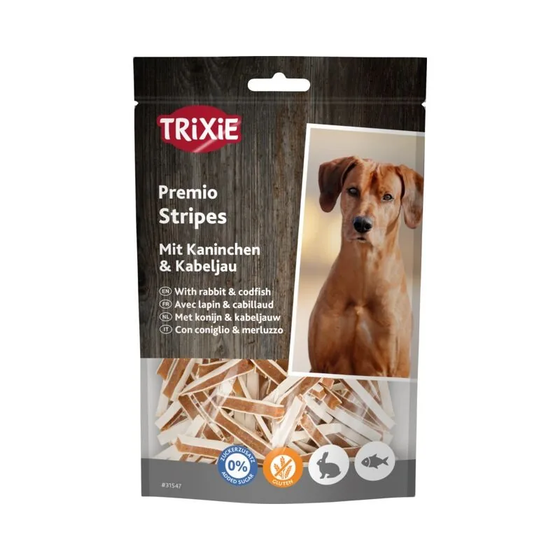 TRIXIE PREMIO Fish Rabbit Stripes, 100 g (pak.6) | AKVANAMAI