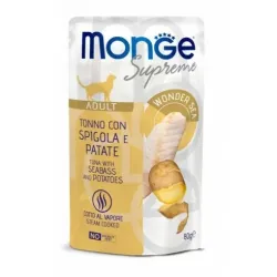 Monge SUPREME - Cat Wet Pouches Tuna with seabass | AKVANAMAI