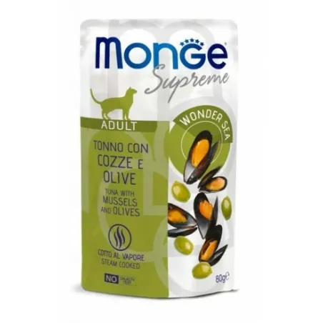 Monge SUPREME - Cat Wet Pouches Tuna with mussels | AKVANAMAI