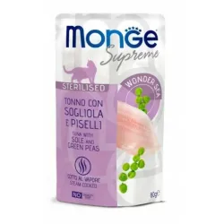 Monge SUPREME - Cat Wet Pouches Tuna with sole and | AKVANAMAI