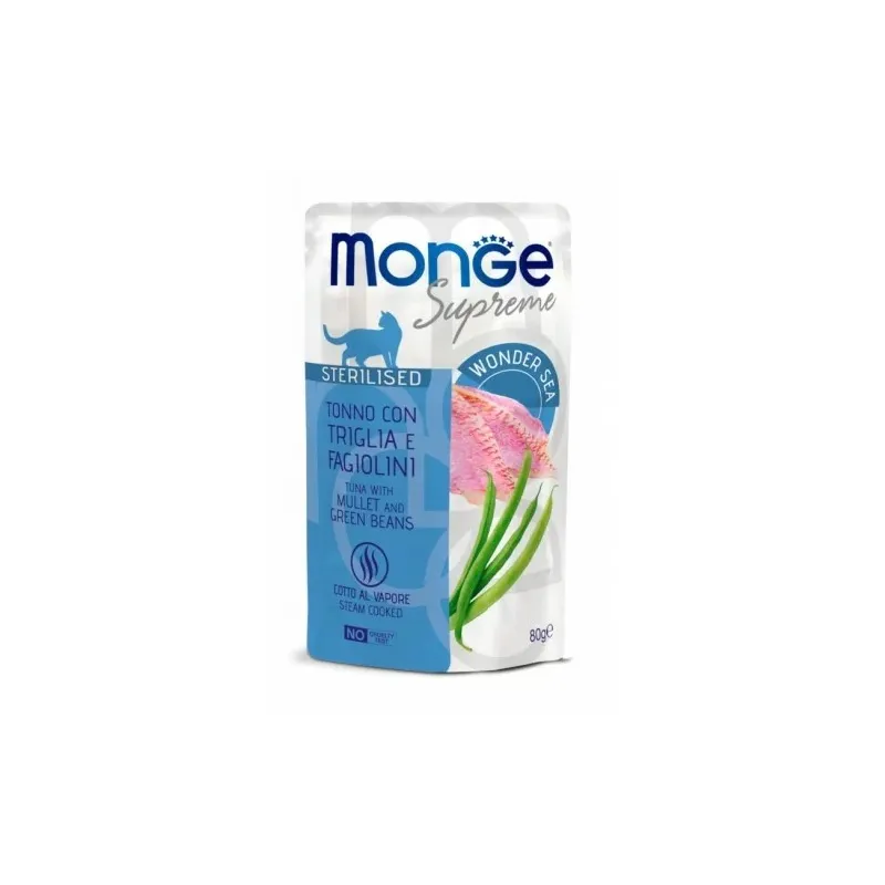 Monge SUPREME - Cat Wet Pouches Tuna with mullet and | AKVANAMAI