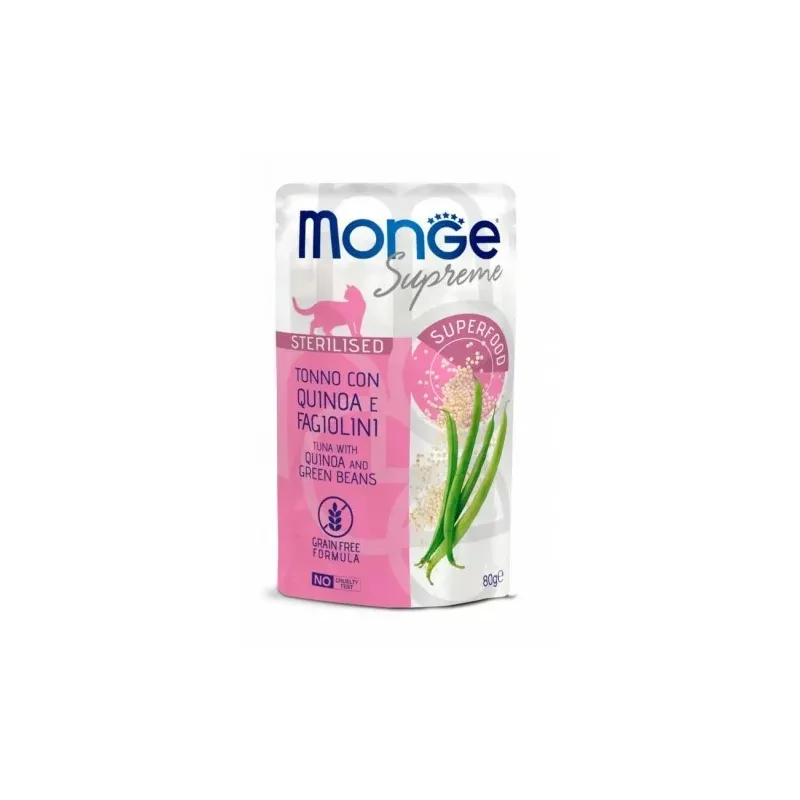 Monge SUPREME - Cat Wet Pouches Tuna with quinoa and | AKVANAMAI