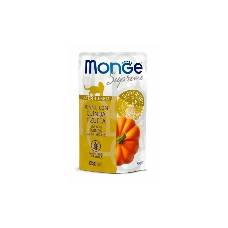 Monge SUPREME - Cat Wet Pouches Tuna with quinoa and | AKVANAMAI