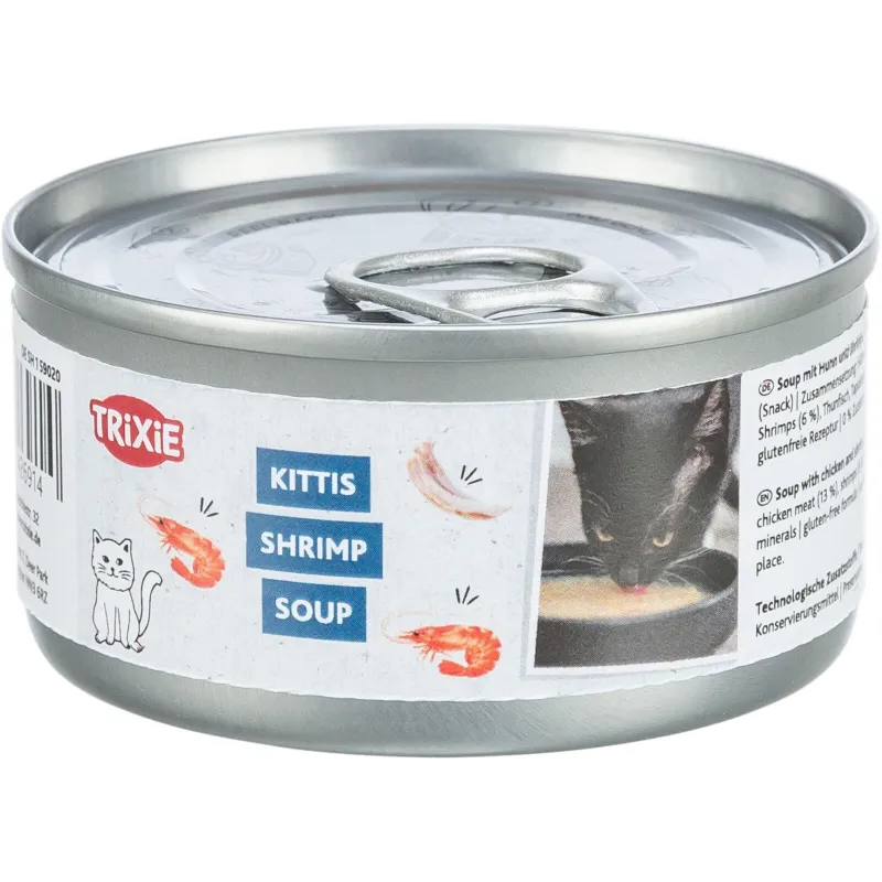 Trixie Sriuba katėms su vištiena ir krevetėmis, 80 g | AKVANAMAI
