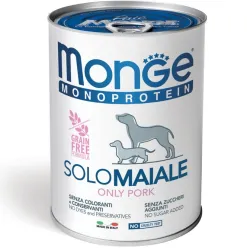 Monge Monoproteico "Solo" - Wet Dog Pate 100% PORK | AKVANAMAI