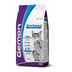 GEMON - Dry Cat Sterilized su tunu ir lašiša 2kg | AKVANAMAI