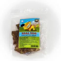Real Dog jaučio sausgyslės pjaustytos 200g | AKVANAMAI