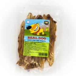 Real Dog triušio ausys naturalios 100g | AKVANAMAI