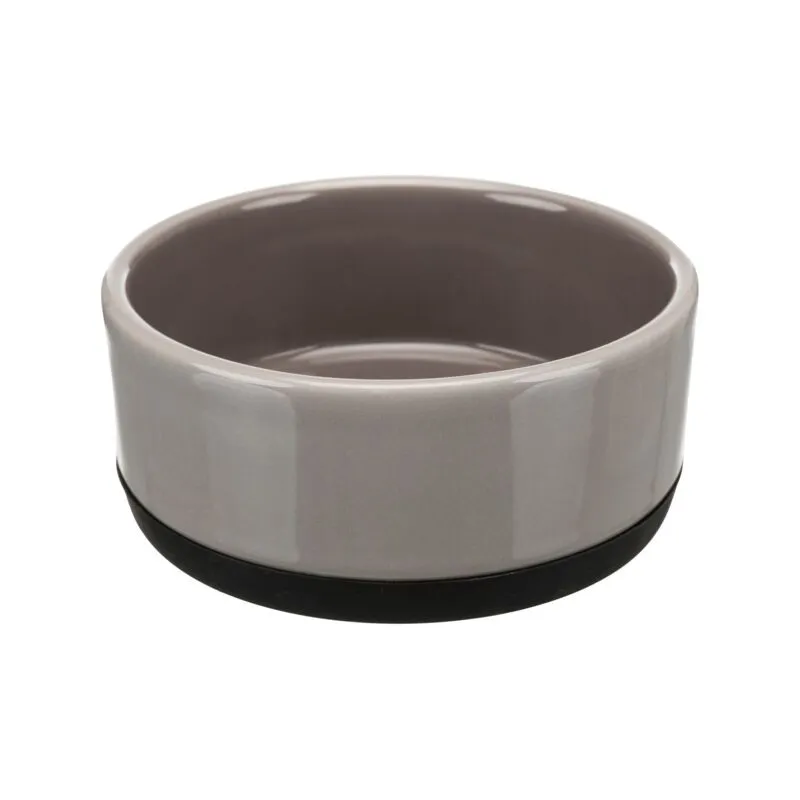 Trixie Dubenėlis, keramika/guma, 0.75 l/16 cm, pilkas | AKVANAMAI