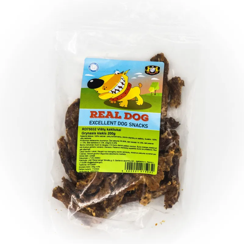 Real Dog vištų kakliukai 200g | AKVANAMAI
